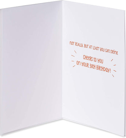 Papyrus Funny 30th Birthday Card (Not Really)