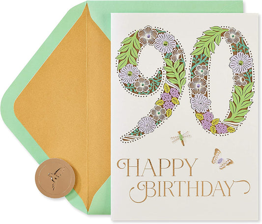 Papyrus 90th Birthday Card (Warm Memories)