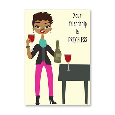 EVA FRIENDSHIP PRICELESS BIRTHDAY CARD BY RPG