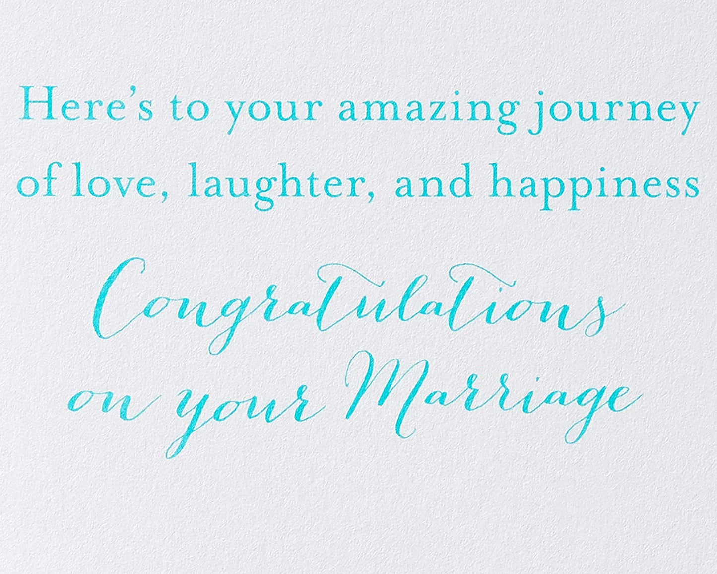 Papyrus Wedding Card (to Your Amazing Journey)