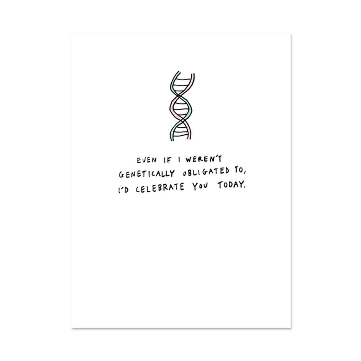 GENETICALLY OBLIGATED DAD BIRTHDAY CARD BY PAPER REBEL