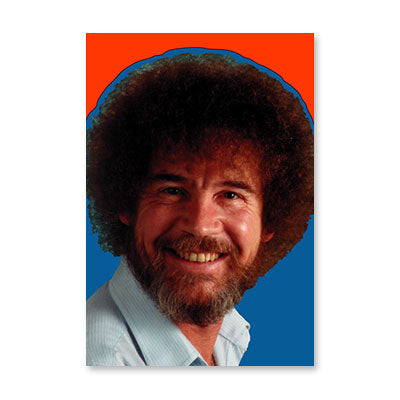 BOB ROSS BIG HAIR BIRTHDAY CARD BY RPG