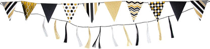Papyrus Banner, Black & Gold Rush (1-Count)