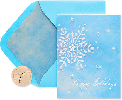 Papyrus Blank Holiday Card (Snowflakes)