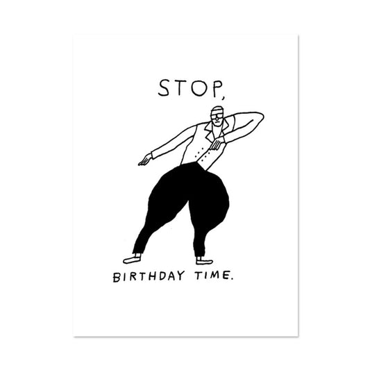 BIRTHDAY TIME BIRTHDAY CARD BY PAPER REBEL