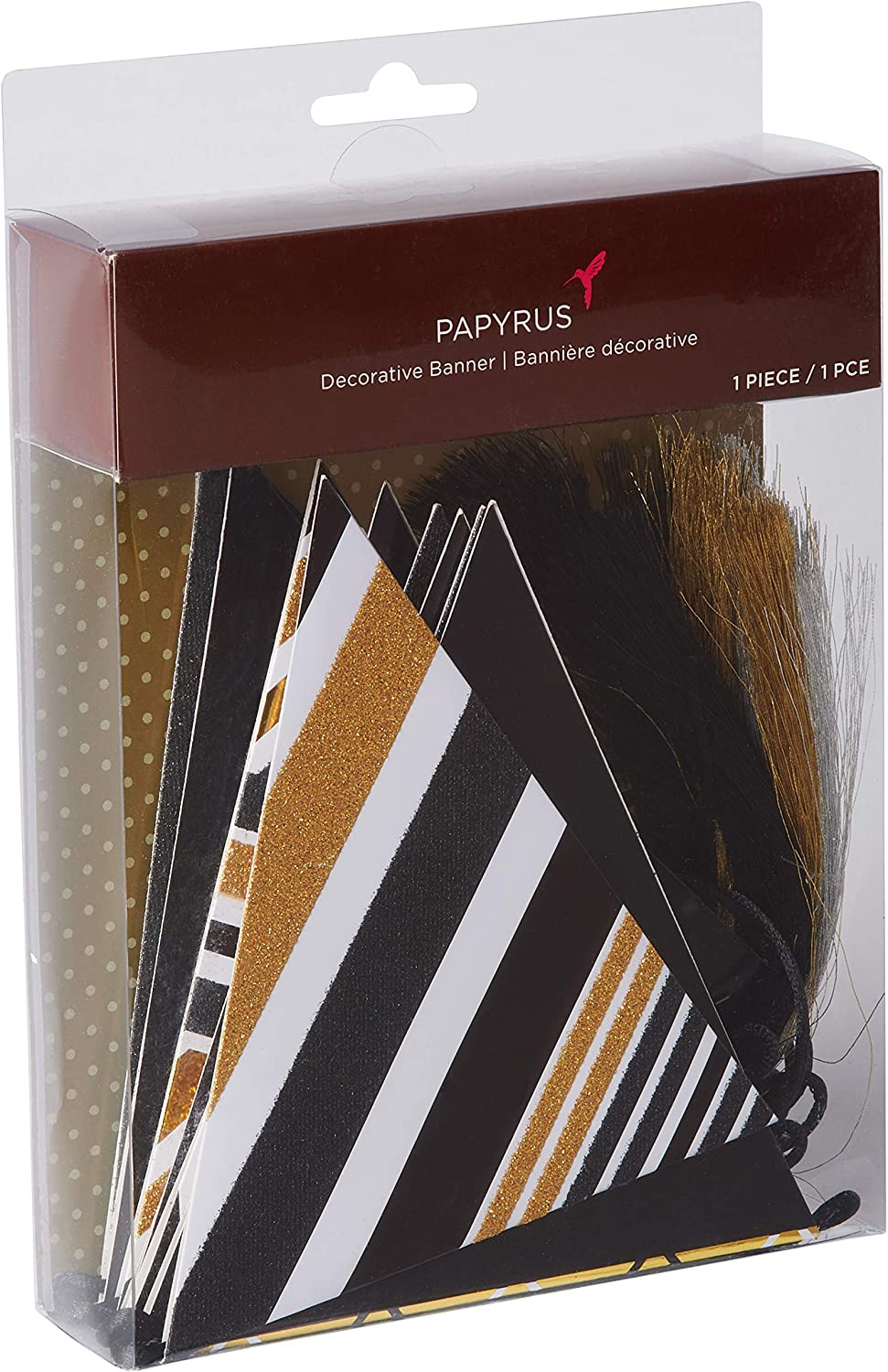 Papyrus Banner, Black & Gold Rush (1-Count)