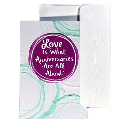 Blue Mountain Arts Greeting Card Handmade Paper Card Is Perfect For Birthday, Christmas, Anniversary