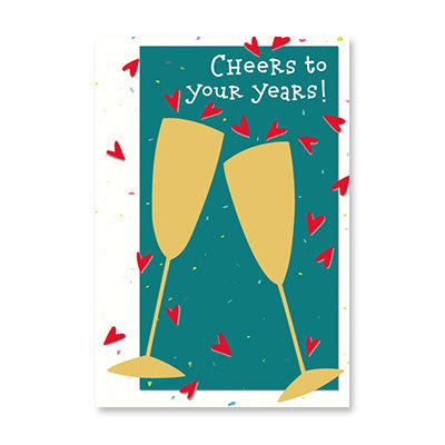 CHEERS TO YOUR YEARS ANNIVERSARY CARD BY RPG