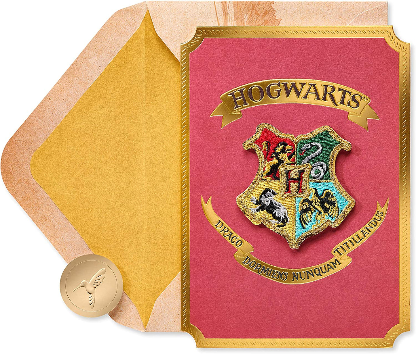 Papyrus Harry Potter Blank Card (Hogwarts Patch)