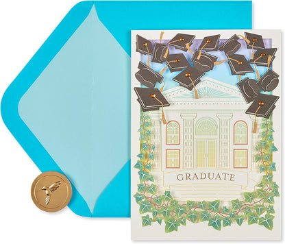 Papyrus Graduation Card (Bright Future, Lasercut Grad Cap)