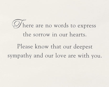 Papyrus Sympathy Card (Our Deepest Sympathy and Our Love)