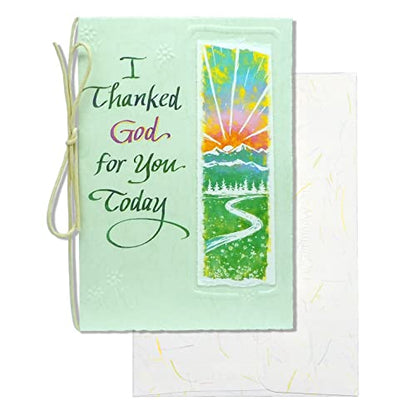 Blue Mountain Arts Appreciation Card—Words of Gratitude, Prayers, and Best Wishes for a Friend, Family Member, or Someone Special in Your Life (I Thanked God for You Today)