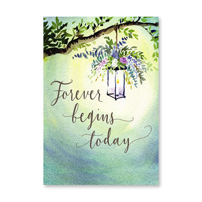 FOREVER BEGINS TODAY WEDDING CARD BY RPG