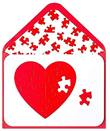 Papyrus Valentine's Day Cards Heart Puzzle, 1 EA