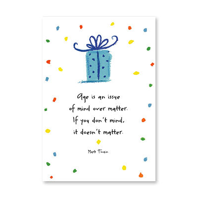 TWAIN QUOTE BIRTHDAY CARD BY RPG