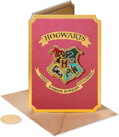 Papyrus Harry Potter Blank Card (Hogwarts Patch)