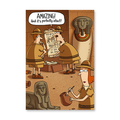 ARCHEOLOGIST DISCOVERY BIRTHDAY CARD BY RPG