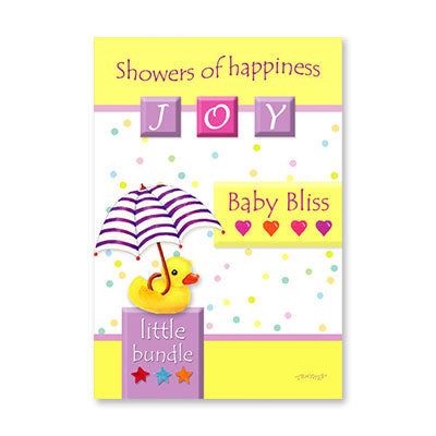 SHOWERS OF HAPPINESS BABY CARD BY RPG