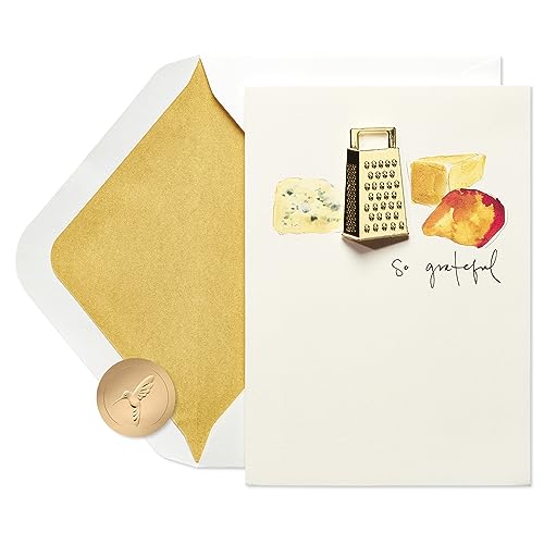Papyrus Blank Thank You Card (Cheese Grater)