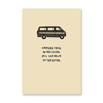 VAN BY RIVER BIRTHDAY CARD BY RPG