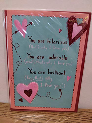 PAPYRUS Valentines Hilarious Adorable Brilliant Whlsl Card, 1 pc