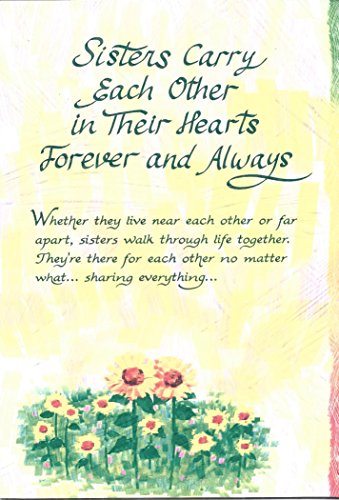 Blue Mountain Arts Sisters Carry Each Other In Their Hearts Forever And Always ~ Card