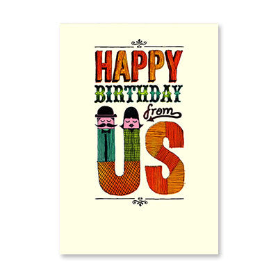 HAPPY BIRTHDAY FROM US BIRTHDAY CARD BY RPG