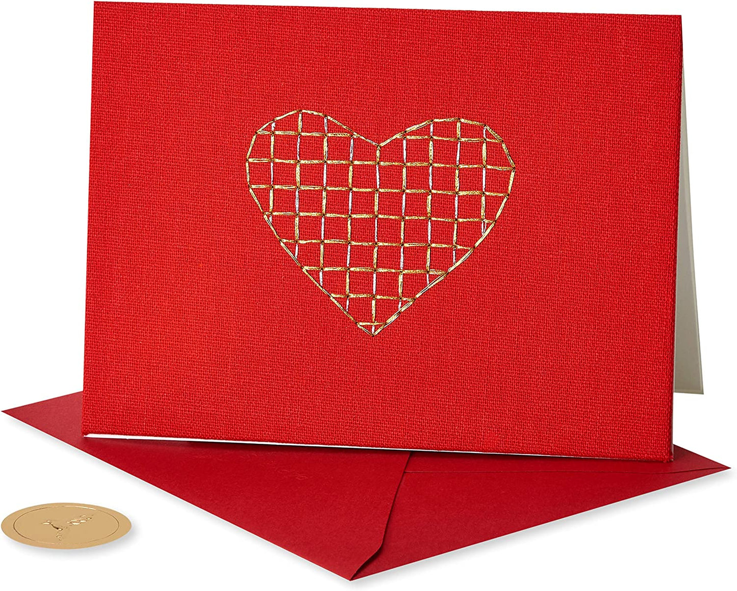 Papyrus Blank Card (Embroidered Heart)