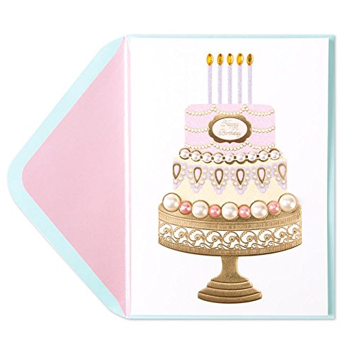 PAPYRUS Fabulous Pearl Birthday Cake Card