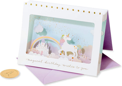 Papyrus Unicorn Birthday Card for Girl (Magical Birthday)