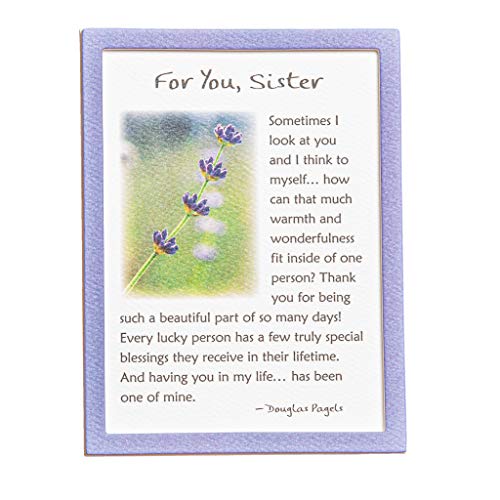 Blue Mountain Arts Miniature Easel Print with Magnet "For You, Sister" 4.9 x 3.6 in, Perfect Birthday, Thank You," Christmas, or "Thinking of You" Gift for an Amazing Sister, by Douglas Pagels