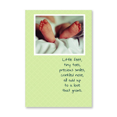 LITTLE FEET BABY CARD BY RPG