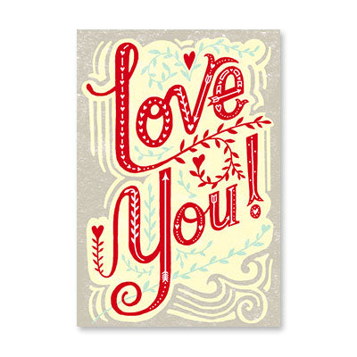 LARGE LOVE YOU LTG LOVE CARD BY RPG