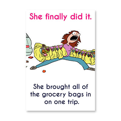 ALL GROCERY BAGS BIRTHDAY CARD BY RPG