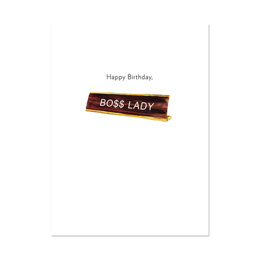 BOSS BIRTHDAY CARD BY PAPER REBEL