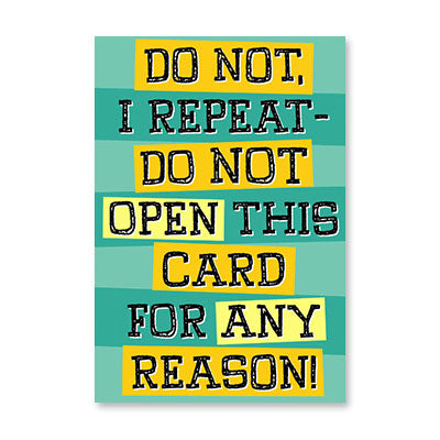 DO NOT OPEN CARD LTG BIRTHDAY CARD BY RPG