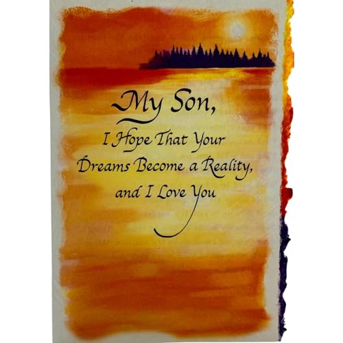 Blue Mountain Arts Greeting Card - My Son, I hope that your dreams become a reality and i love you- CBM436