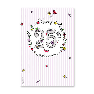 HAPPY 25TH ANNIVERSARY CARD BY RPG