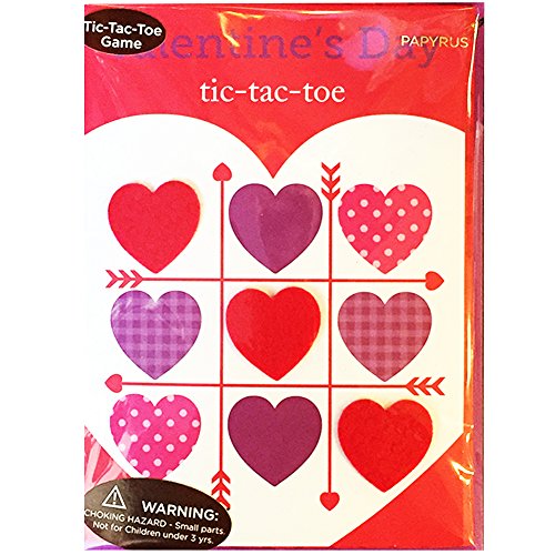 PAPYRUS Card Tic Tac Toe Game, 1 EA - Valentine Day Card