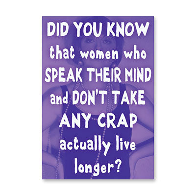 WOMEN SPEAK THEIR MIND BIRTHDAY CARD BY RPG