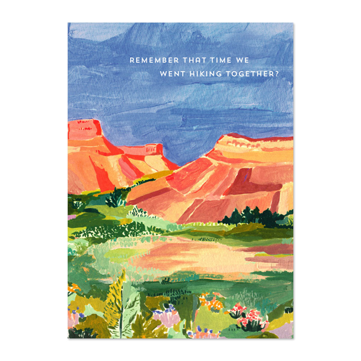 HIKING TOGETHER FRIENDSHIP CARD BY PAPER REBEL