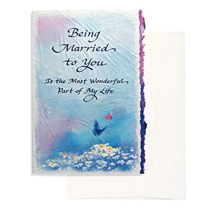 Blue Mountain Arts Greeting Card Handmade Paper Card Is Perfect For Birthday, Christmas, Anniversary