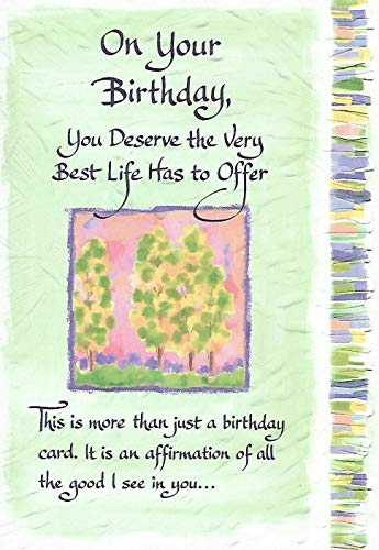 Blue Mountain -"On Your Birthday You Deserve the very Best." Birthday Card