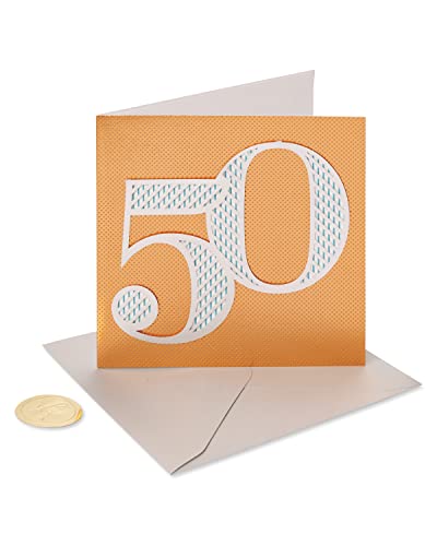 Papyrus 50th Birthday Card (50 Looks Amazing On You)