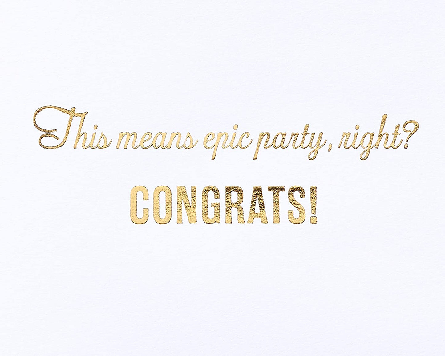 Papyrus Engagement Card (Epic Party)