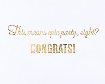 Papyrus Engagement Card (Epic Party)