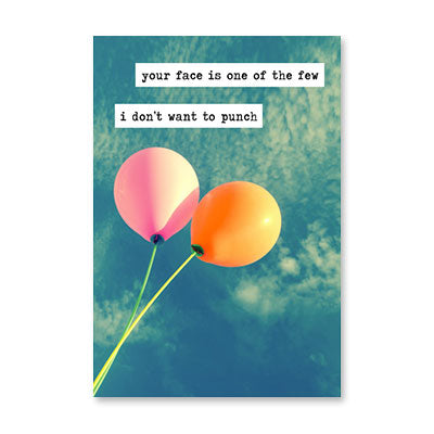 YOUR FACE PHOTO OF BALLOONS BIRTHDAY CARD BY RPG