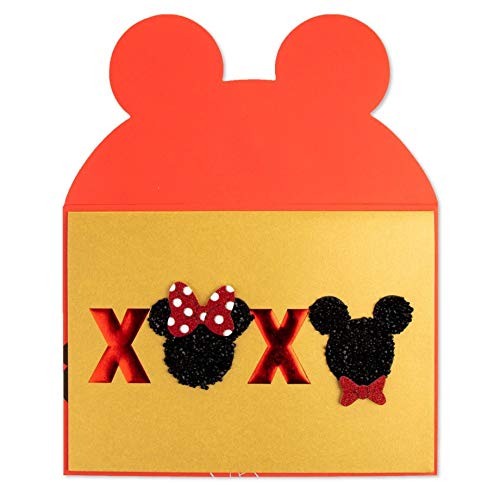 Papyrus XOXO Mickey and Minnie Birthday Card