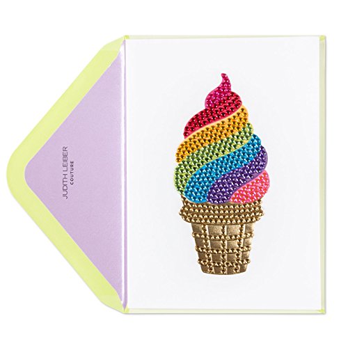 Papyrus Ice Cream Cone Birthday Card by Judith Leiber Couture