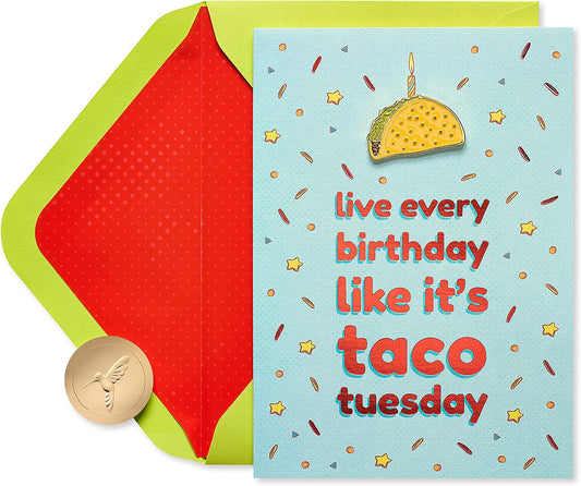 Papyrus Birthday Card (Taco Tuesday)